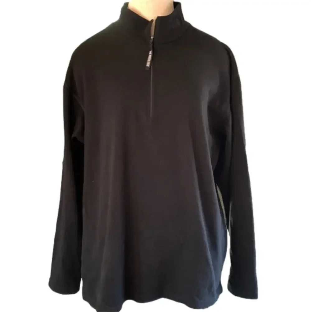 THE North Face 3/4 zip pullover large black long sleeve shirt